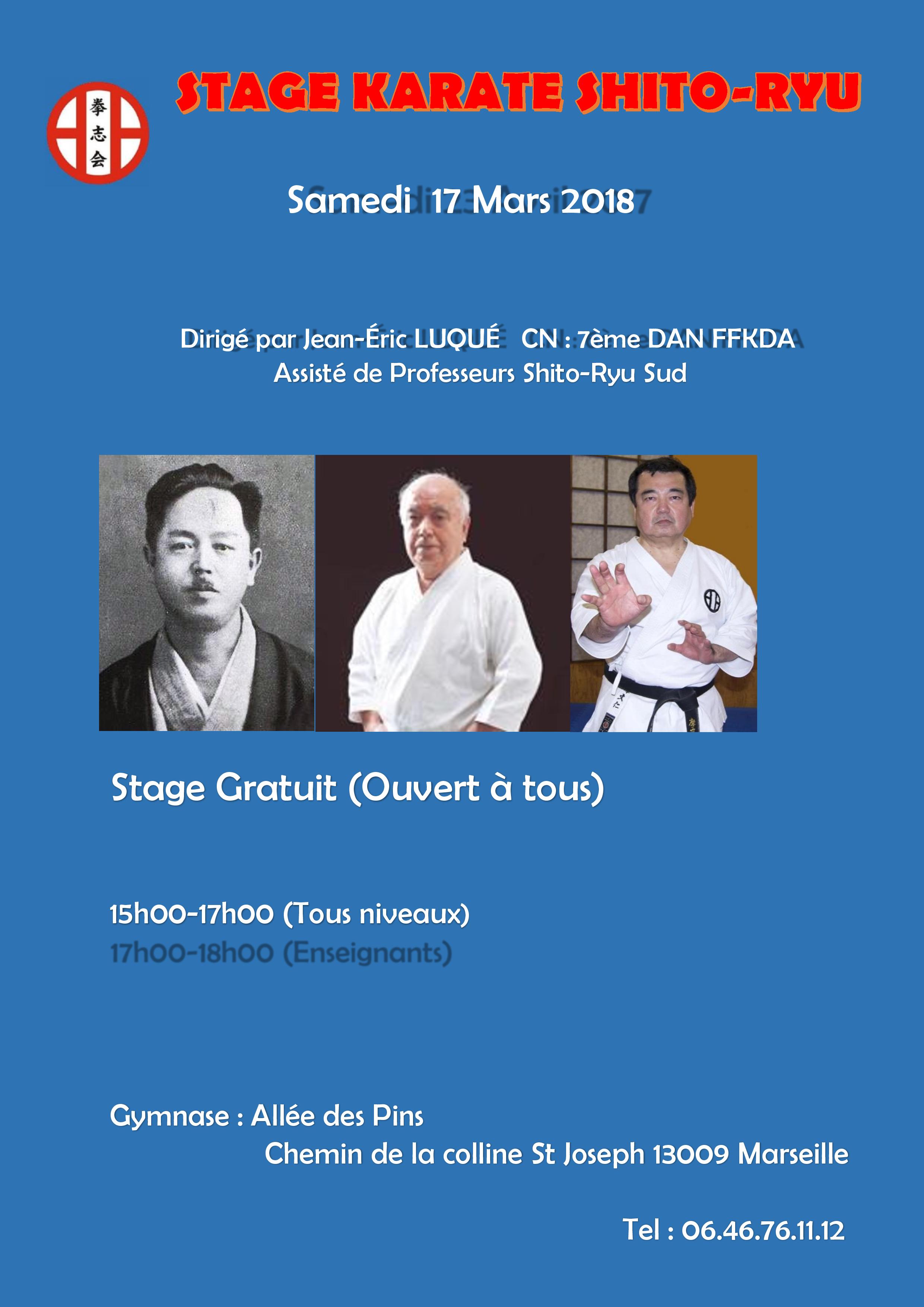 Stage Shito-Ryu Shitokaï France